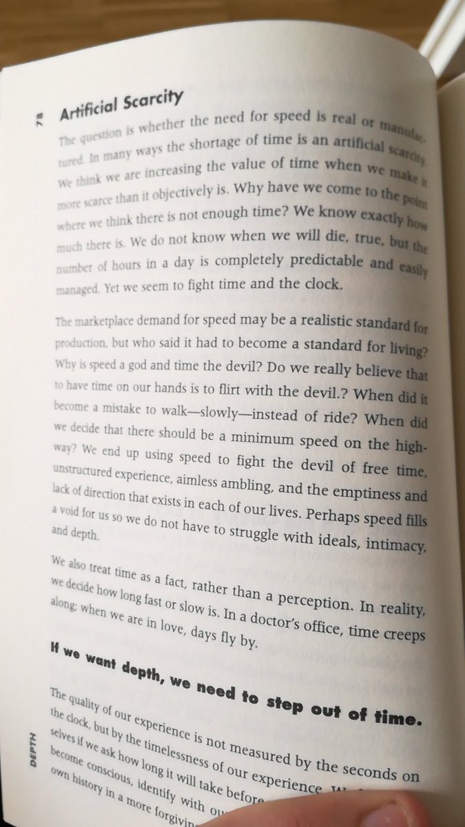 EslavaMedina's tweet photo. "Perhaps speed fills a void for us so we do not have to struggle with ideals, intimacy and depth" Peter Block #time https://t.co/xPDu3Oo1Jy