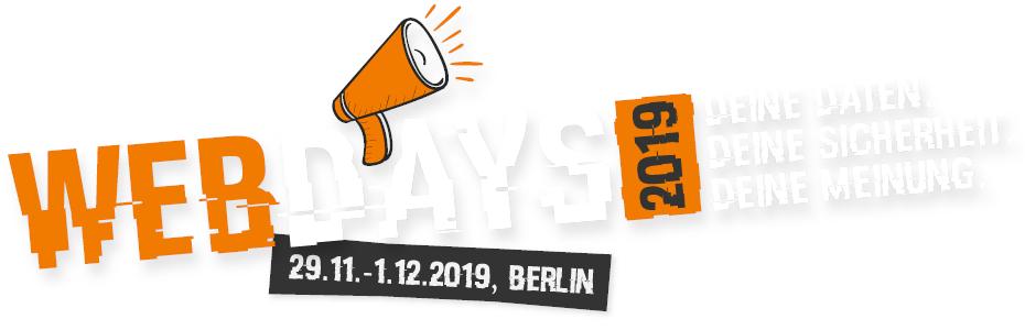 WebDays2019's tweet image. +++ SAVE THE DATE +++ Das Datum der diesjährigen WebDays steht fest:
Wir sehen uns vom 29.11. bis 01.12.2019 im Berliner Wannseeforum!
Anmeldungen sind in Kürze über unsere Webseite möglich. #webdays #webdays2019