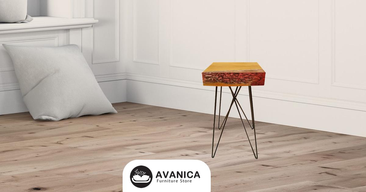 Teak side table with blue, green &amp; red resin. The items below are our upcoming side tables but visit our store for similar teak resin side tables right now.
#avanica #sidetable