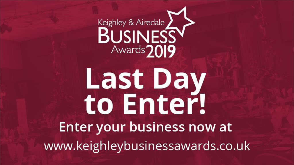 🏆❗️It's deadline day❗️🏆

You have until 5pm to submit your application 👉 bit.ly/1W8jstJ  

Don't miss out on this great opportunity for your business!

#KABA2019 #Keighley #Bingley #Saltaire #Shipley