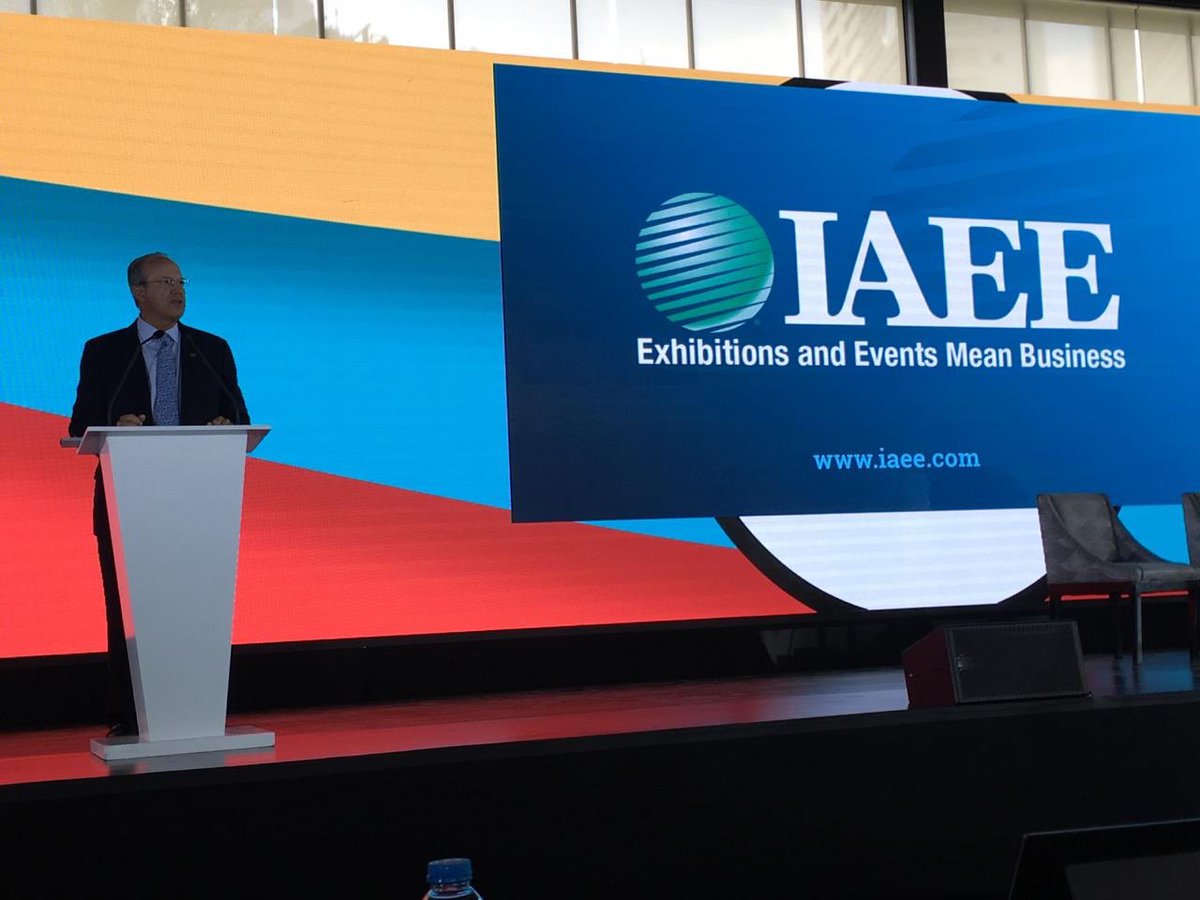 iaeemx's tweet photo. “Business events create personal connections. They drive business, outcomes, growth and jobs and they build strong communities” David DuBois, presidente y CEO de IAEE @david_iaee en el #GMID2019 https://t.co/Zk6F1fKo86