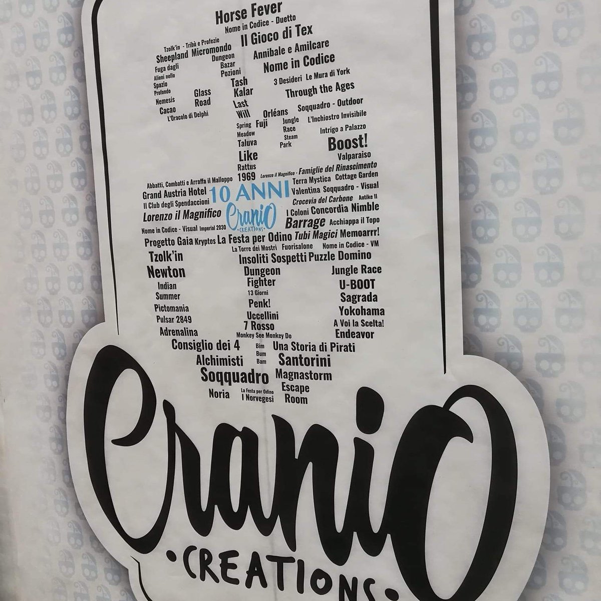 CranioCreations's tweet image. 10 anni di Cranio, vieni a festeggiare a Modena Play!!

Pad. A
Stand A3-A15

#craniocreations #modenaplay #play2019