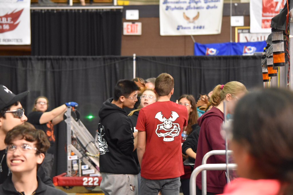 A 71-64 win in Qual 64 boosts us up to 14th place! #FRC1391 #MetalMooseRobotics #OMGRobots #FMAChamps #DESTINATIONDEEPSPACE