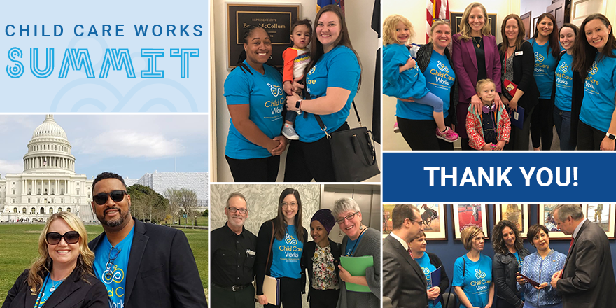 ChildCareWorks's tweet photo. Thank you to to all of our family advocates, providers, and supporters who came to D.C. this week to advocate for #childcare! #CCWSummit https://t.co/Hp1xjSjJ8d