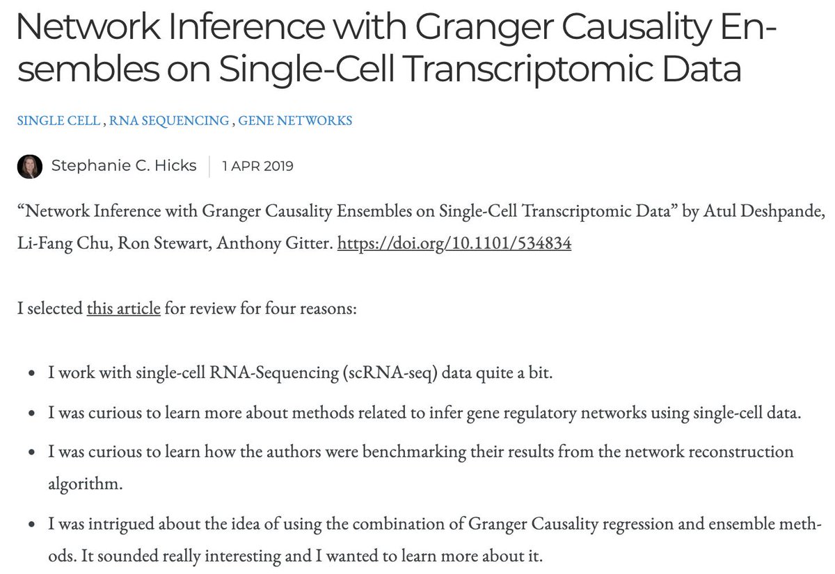 New #biOverlay: bioverlay.org/post/2019-04-s…

AE: <a href="/stephaniehicks/">Stephanie Hicks, PhD</a>
Reviewers: <a href="/matthewnmccall/">Matthew N. McCall</a> &amp; Anon

Preprint: biorxiv.org/content/10.110…