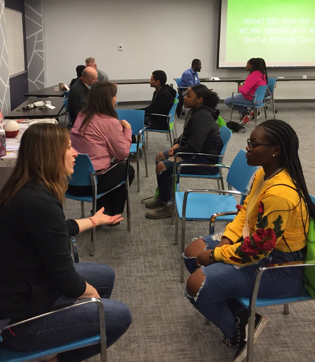 lrichardsonwho's tweet photo. @WakeGirlsLead and @WakeECHS students were able to meet and talk to a variety of Professionals in the STEM field. Thank you to the volunteers who came to share their knowledge! @STEMinthePark #RTPSTEMFest #wywla2019 @FrankReed2020 @MrsHCovington https://t.co/Ev2LAashmd