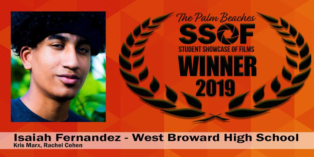 PBCFilmandTV's tweet photo. First place for this year’s High School Feature/Short category goes to... #SSOF2019 https://t.co/51moMkFPFy