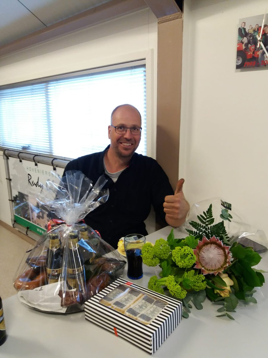 Vandaag Alfred 10 jaar bij ons in vaste dienst!