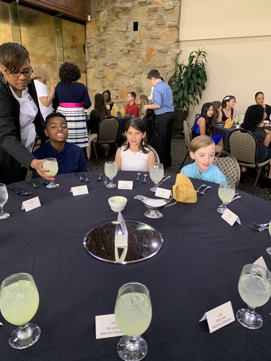 Lakeshore 5th grade Manners Banquet 2019. 😊 <a href="/HumbleISD_LSE/">Lakeshore Elementary</a>  #leopardspotting