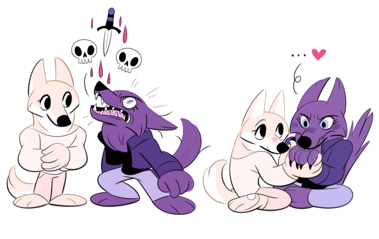stutterhug's tweet photo. Trying to be tough to impress someone but they already know you're a soft sweetie #wholesomewolfproblems https://t.co/A8vklGMLOS