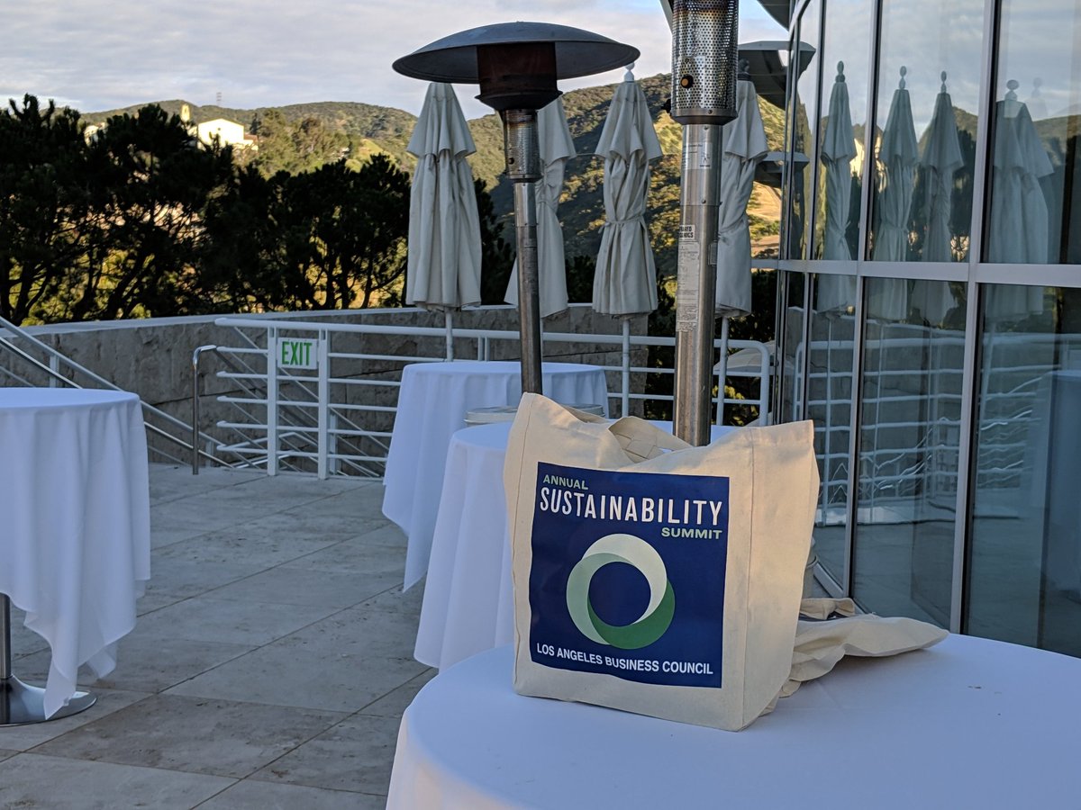 Looking forward to a day of solution-based discussions at the LA Business Council's Annual Sustainability Summit @GettyMuseum. #LABCSummit19 #climateresilience  #ResilientCA #LeadOnClimate #climatechange #leadership #sustainability
