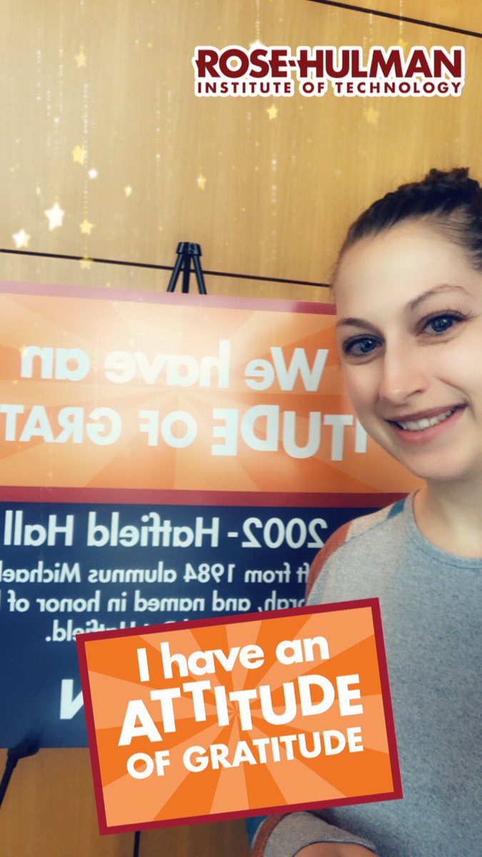 Thank you Mike Hatfield for Hatfield Hall. Today is our social media challenge and we have an #AttitudeofGratitude