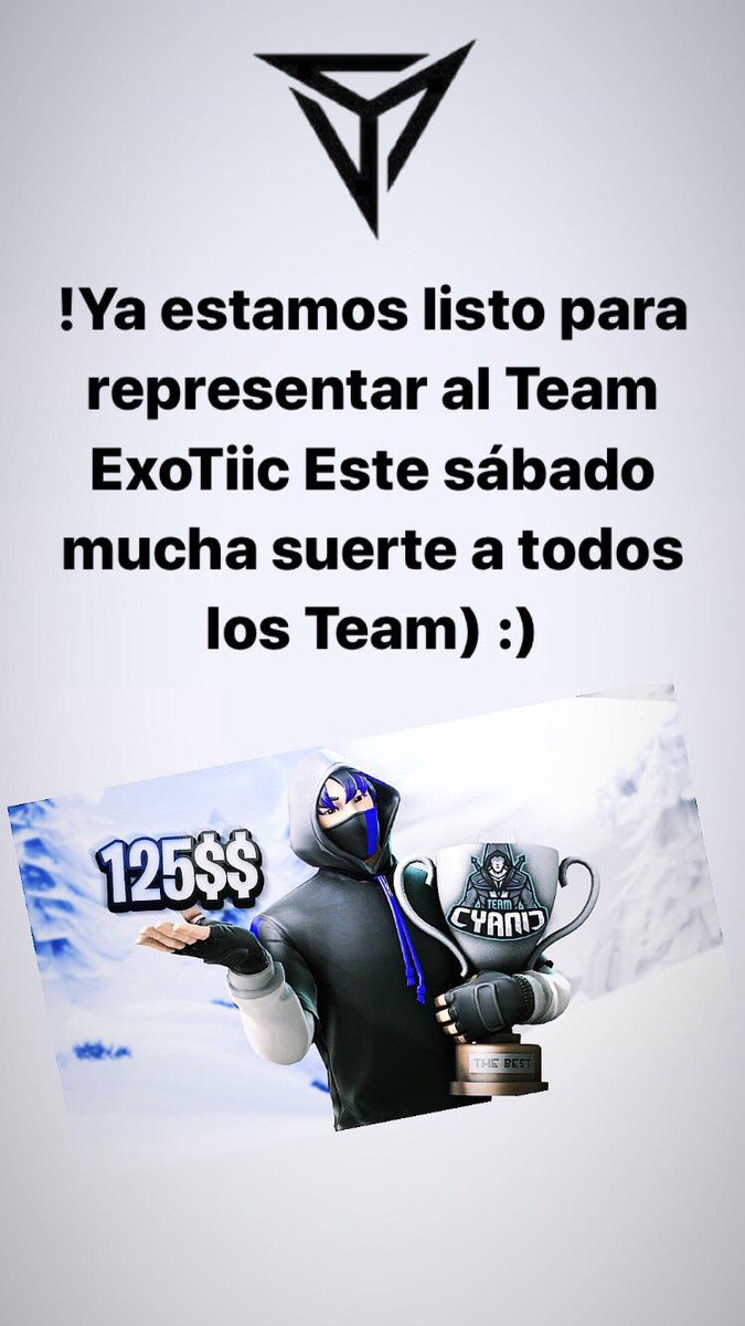 exotiicvlez's tweet photo. !We are Ready) mucha suerte a todos los Team q estarán participando <3  @cyanic_team @exotiic_team https://t.co/dQObbwOWRW