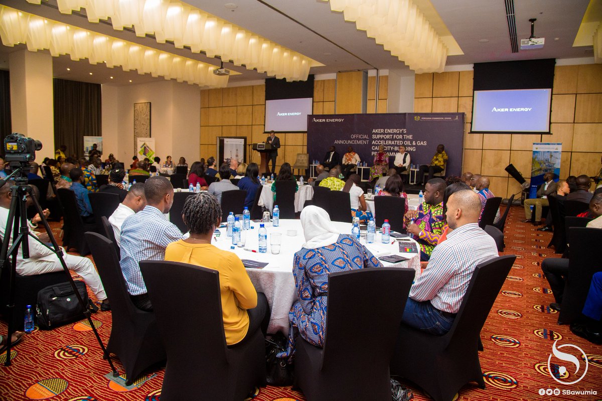 SBawumia's tweet photo. Aker Energy, today, officially,  announced their support of $4.5 million to the Accelerated Oil &amp;Gas Capacity-building (AOGC) Programme, in Ghana. (1/3) https://t.co/iR2iPRIDjP