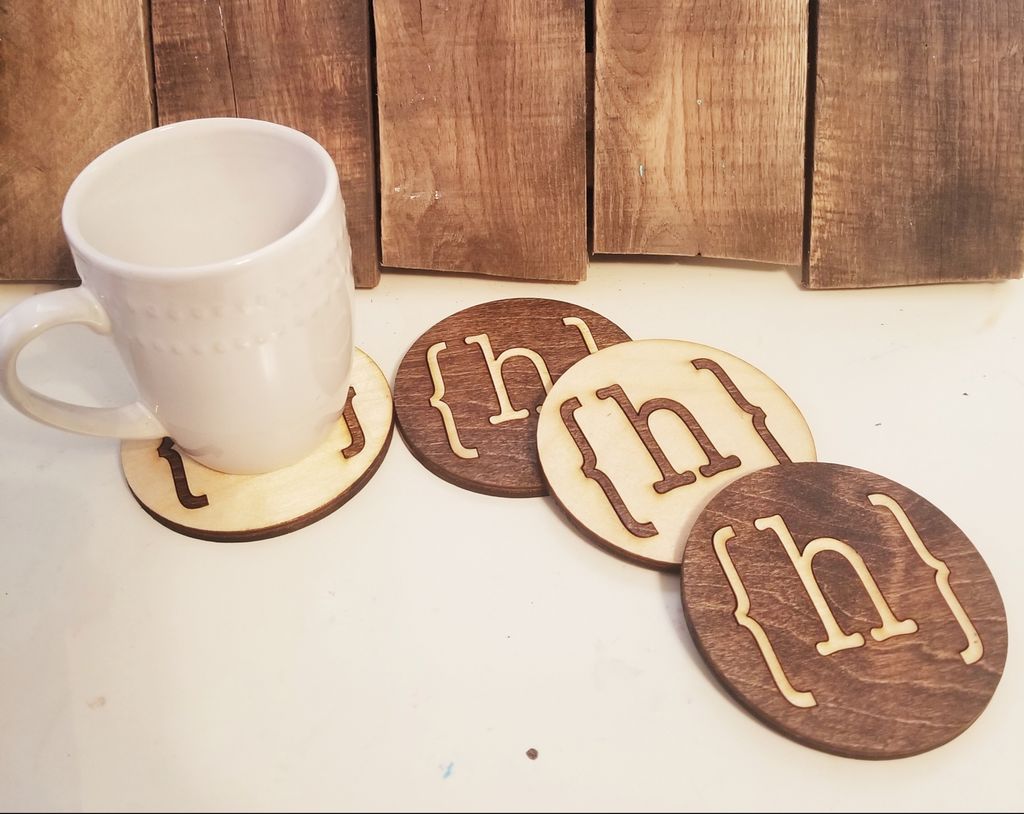 Reminder that on Tuesday at 6:30 we will be holding our D.I.Y Custom Coaster class! Come out and make your own set of sleek, custom designed coasters for your home!