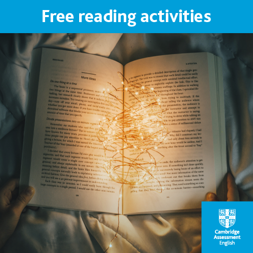 ExamsMadridSur's tweet photo. ¿Te gustaría practicar el #reading para preparar tu examen #CambridgeEnglish? La comprensión lectora o “reading” es una de las destrezas que debes dominar para certificar tu nivel de #inglés.

Practica con estas actividades gratuitas de 5-10 minutos https://t.co/lez6YIz3Mh 📖 https://t.co/UqpZnDMqus
