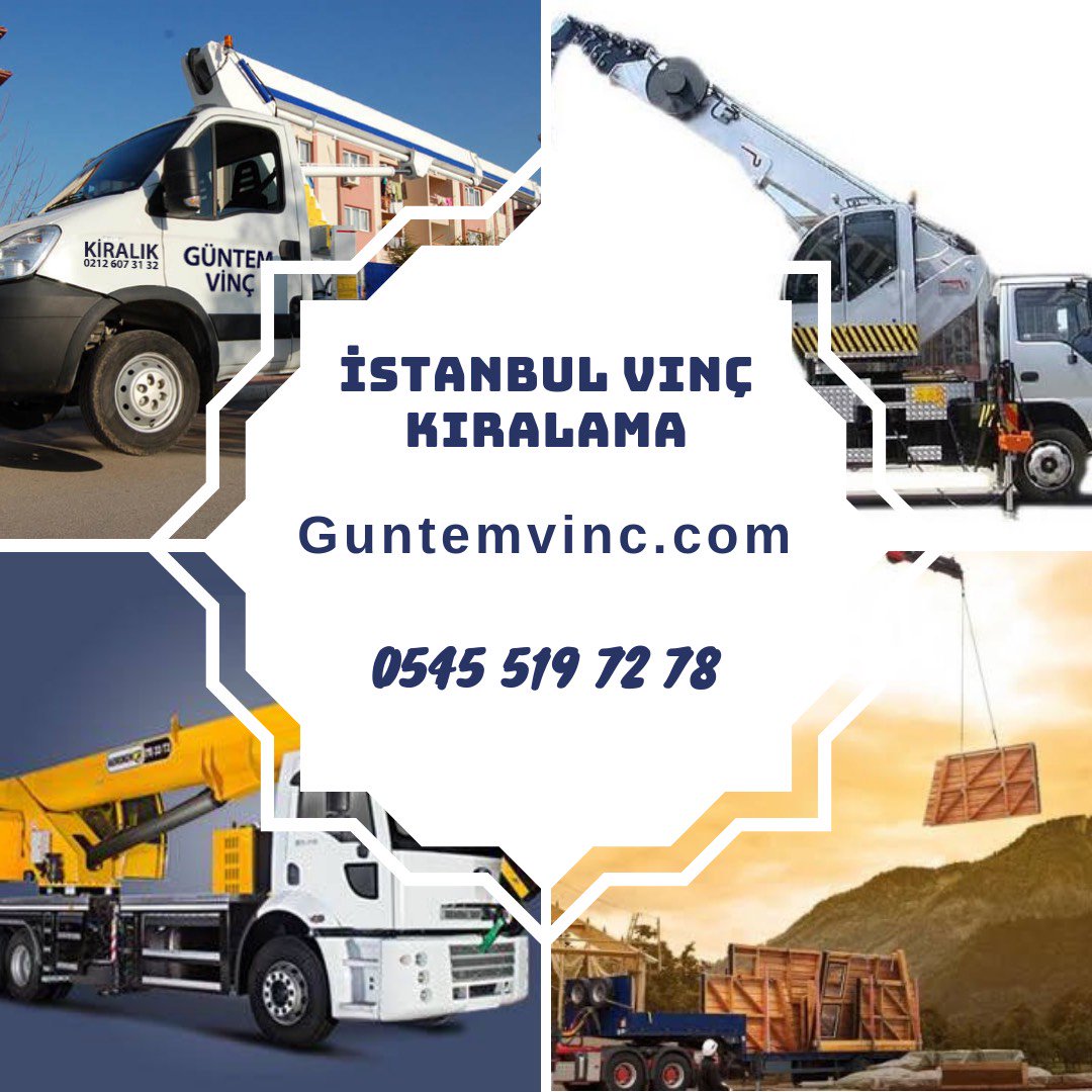 İstanbul vinç kiralama firması. Sepetli vinç, platform kiralama konularında iletişime geçebilirsiniz. guntemvinc.com