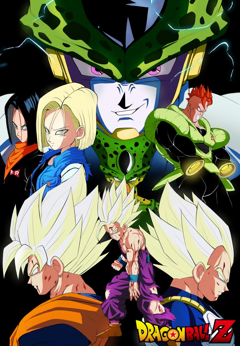 Dragon Ball Addictus On Twitter Rt Echosaber1 Made A Poster Of The Cell Arc Just Like The Old Ones From The Movies Or At Least I Tried Will Probably Do All The