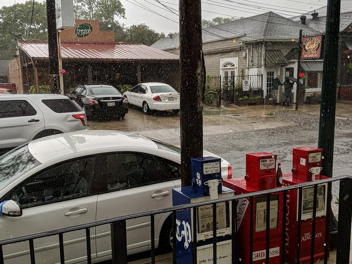 jimruddlevy's tweet photo. For all you #Ombuds who left beautiful New Orleans recharged after #ioa2019.... know that you left at the right time. Thunderstorms and pouring rain 24/7 since. https://t.co/Ogq9XQoDl7