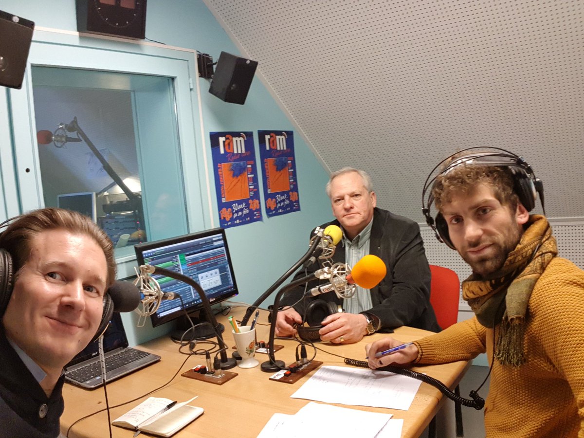 johchdf's tweet photo. [#RADIO] Ce matin, Thierry et Bertrand était en studio à la #RAM05 pour l'enregistrement du Mag' Spécial Culture. Diffusion vendredi 12 avril à 9h (rediffusion à 18h). Le podcast sera disponible ici : https://t.co/HewH9ciafE https://t.co/re5ok4g2qP