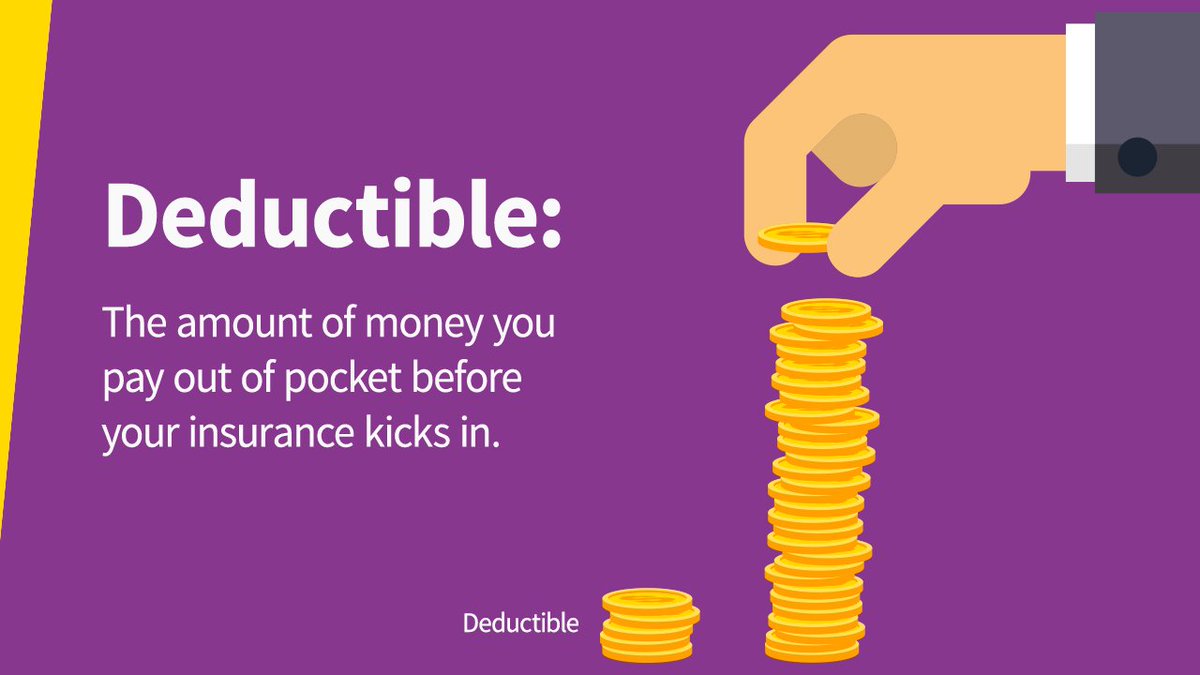 AvivaCanada's tweet image. The only time you pay a deductible is when you file an insurance claim. #InsuranceJargon