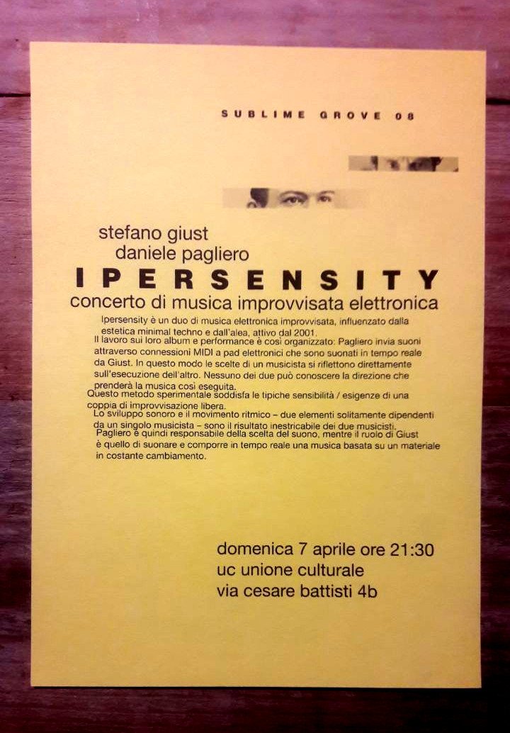 #ipersensity live @ unione culturale torino