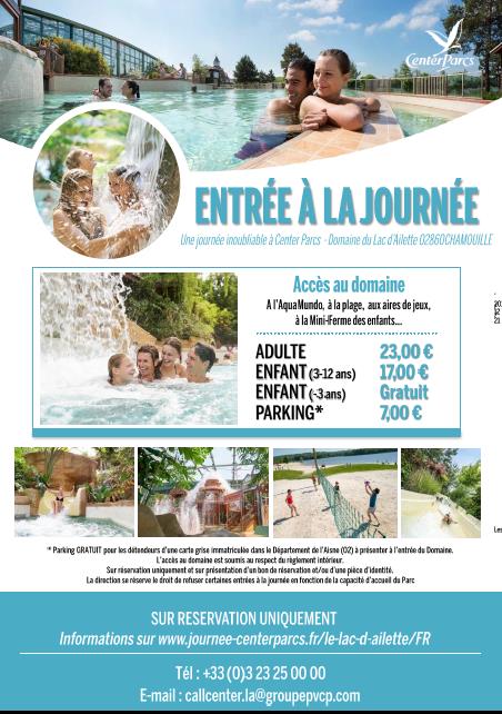C'est les Vacances  !! Pret pour un moment tropical à deux pas de chez vous !?! Aqua mundo , Buggy , bowling et restaurants  vous attendent pour du fun en famille :)  Parking gratuit pour pour nos amis  Axonais !!!!! #famille <a href="/CP_Lac_Ailette/">Center Parcs Le Lac d'Ailette</a>