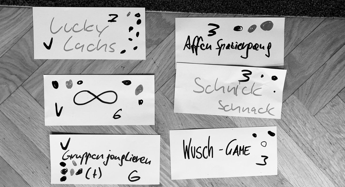 Ein Stunde Aktivierungs-Spiele ... mit #luckylachs :-) #AgileFacilitationLab2019