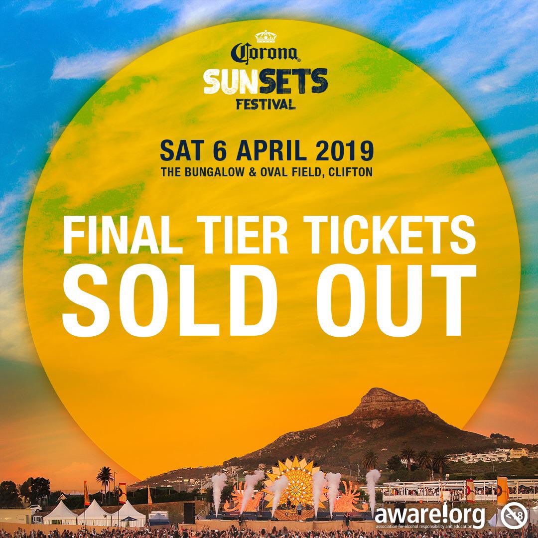 AmpliconPR's tweet photo. And we’re officially sold out! Tomorrow is going to be something special #thisisliving #coronasunsetsza https://t.co/N83o4hUEUK
