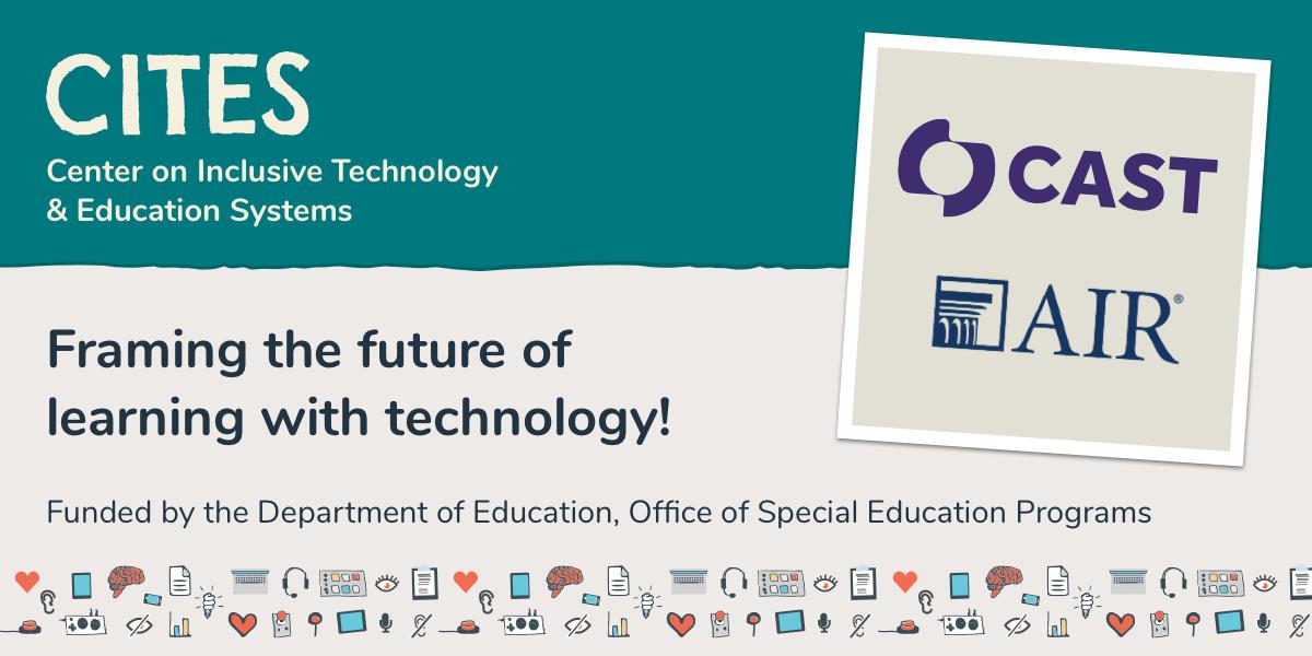 CAST_UDL's tweet image. CAST to lead effort to improve school technologies for students with disabilities. Learn more about our partnership with @AIRInforms: ow.ly/BAgl50p6utu #UDLchat #ATchat #EdTech @Education_AIR