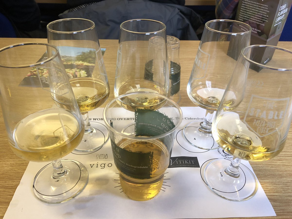 Learning how to identify common faults in cider at Gave Cook’s ‘Senses working overtime’ #CraftCon2019. #RethinkCider