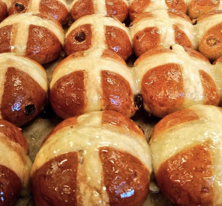 Not quite one a penny two a penny hot cross buns . . But they were delicious! And great value! <a href="/HOSPITALITYGC1/">HOSPITALITY GC</a> <a href="/ChefHydeCatton/">Mark Hyde-Catton</a> <a href="/Gloscol/">Gloucestershire College</a>