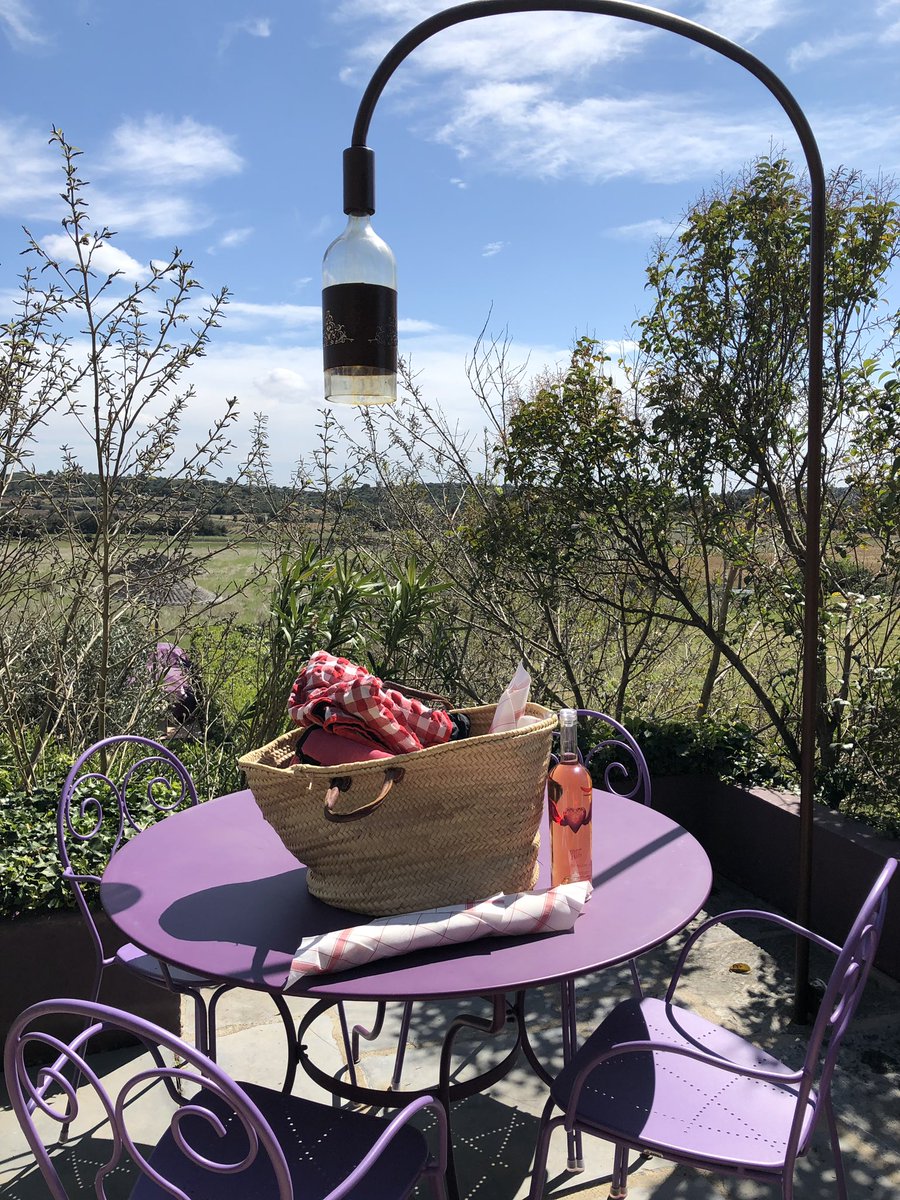 jo_kessel's tweet photo. Now, that’s what I call a #picnic with a #view! Overlooking the #vineyards and rolling hills seen from our #hotel the #villagecastigno in #Assignan #languedocroussillon #France #wanderlust #travel #offthebeatenpath #explore #adventure @CharlottewPR #winelovers #wine https://t.co/FbIczYGGC9