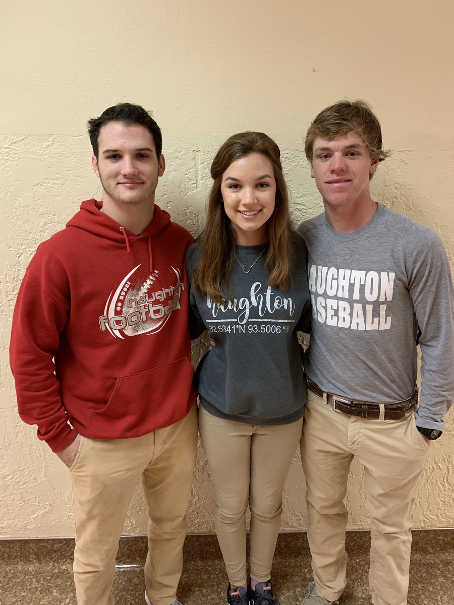 KHHSBroadcast's tweet photo. Congrats to KHHS reporter Garrett Timm and directors Logan McGrath and Jerry Lee Brandon for being chosen as Senior Favorites!! #wittiest  #misshhs #mostdependable https://t.co/S1oRPugvWA