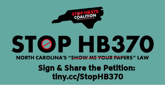 Action Alert!
Stand up to NC GOP’s attempt to enlist sheriffs as ICE agents, sign &amp; share: tiny#StopHB370 370 #StopHB370