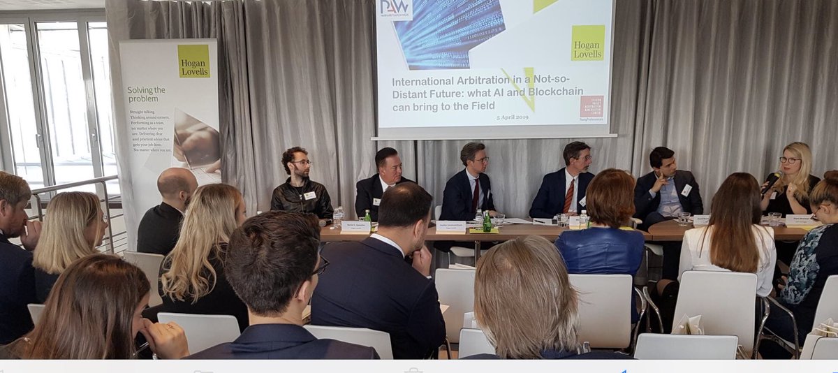 HECParisLaw's tweet image. Prof David Restrepo @davidamariles today @Arbitrationweek #PAW2019 @HoganLovells “We are far from the #robotarbitrator but #AI is not off sight. #Machinelearning and #NLP in #litigation &amp;amp; #arbitration are tested in @HECParis #smartlaw project with positive results” @HECKnowledge