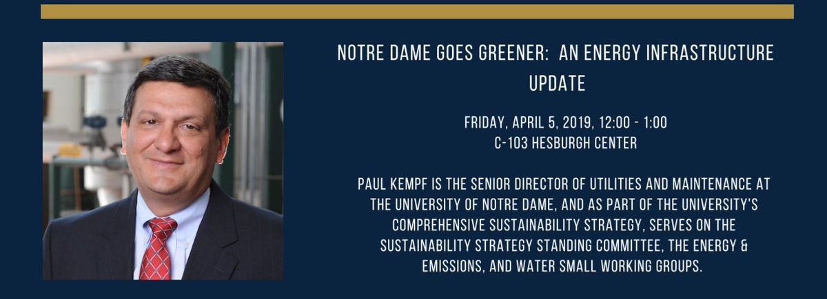 Join us today as Paul Kempf discusses an energy infastructure update. evp.nd.edu/news/2019-sust…