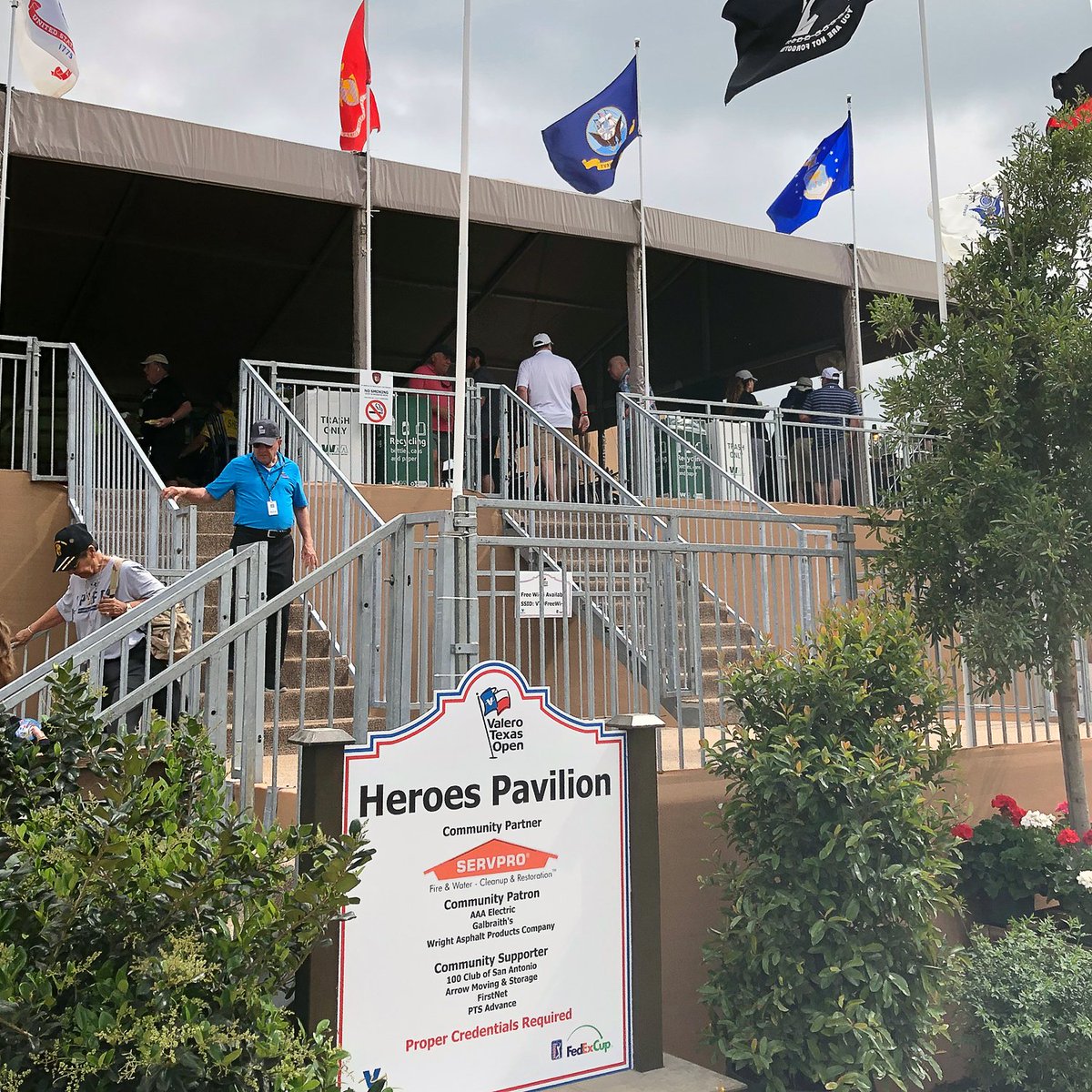 SERVPRO is proud to be in attendance at the #ValeroTexasOpen as a supporter of our First Responders. We're giving them a break today from the action on the greens in our Heroes Pavilion.