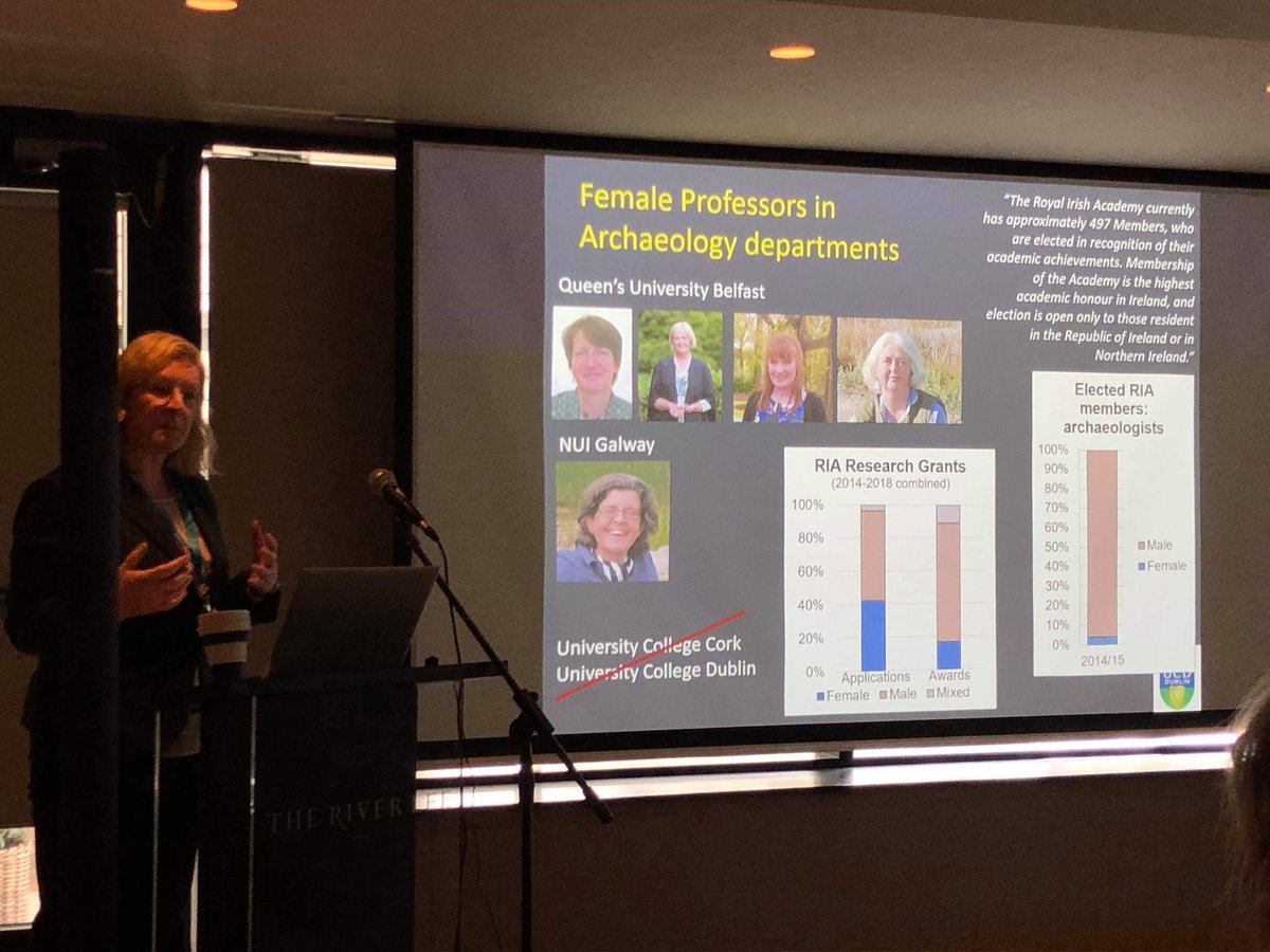To paraphrase Dr Meriel McClatchie, UCD, on the lack of female representation in archaeology in third-level Irish institutions, "You could get very frustrated...you could get very annoyed or you could just get busy trying to sort this out." #IAI2019