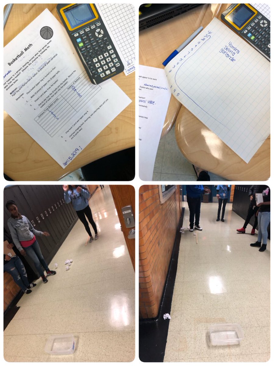 Math Lab today! Ss explore Exponential Regression with “Basketball Math” How many baskets can you make after moving further and further away from the bucket? #studentengagement <a href="/Asbury_ParkSD/">Asbury Park Schools</a> <a href="/AThomas127/">Angela D. Thomas</a> <a href="/sunshine1018/">Mikeisha Fuse</a> @susiegauzy