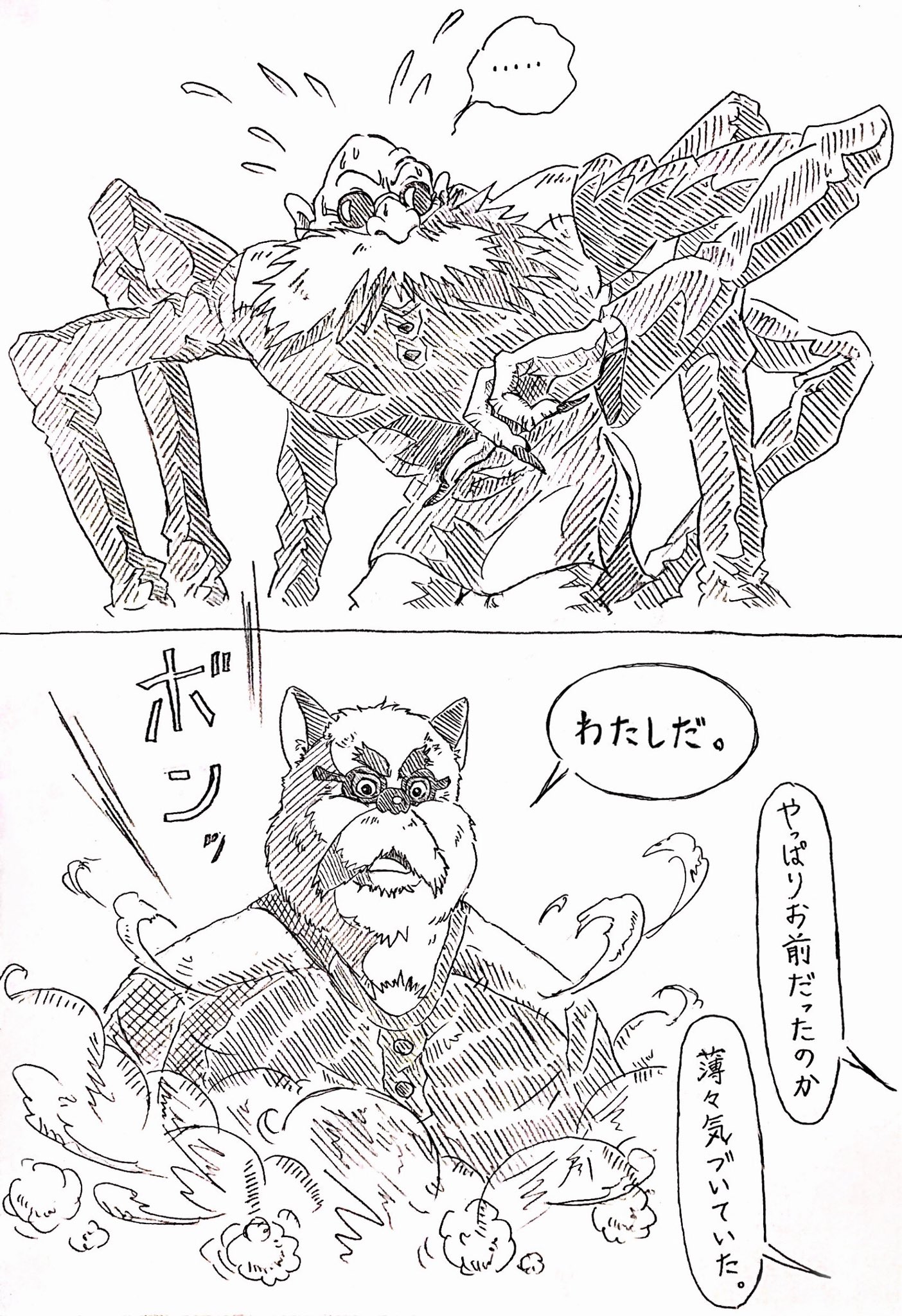 ひとみん ぽんぽこと言えばこの長老御三方が大好きなので 特に意味はないけど昔懐かしいあのシュールなお笑いネタとコラボさせて描いてみた W W てかこのお笑いネタ分かる人今どれくらいおるんかな 笑 平成たぬき合戦ぽんぽこ ジブリ T Co