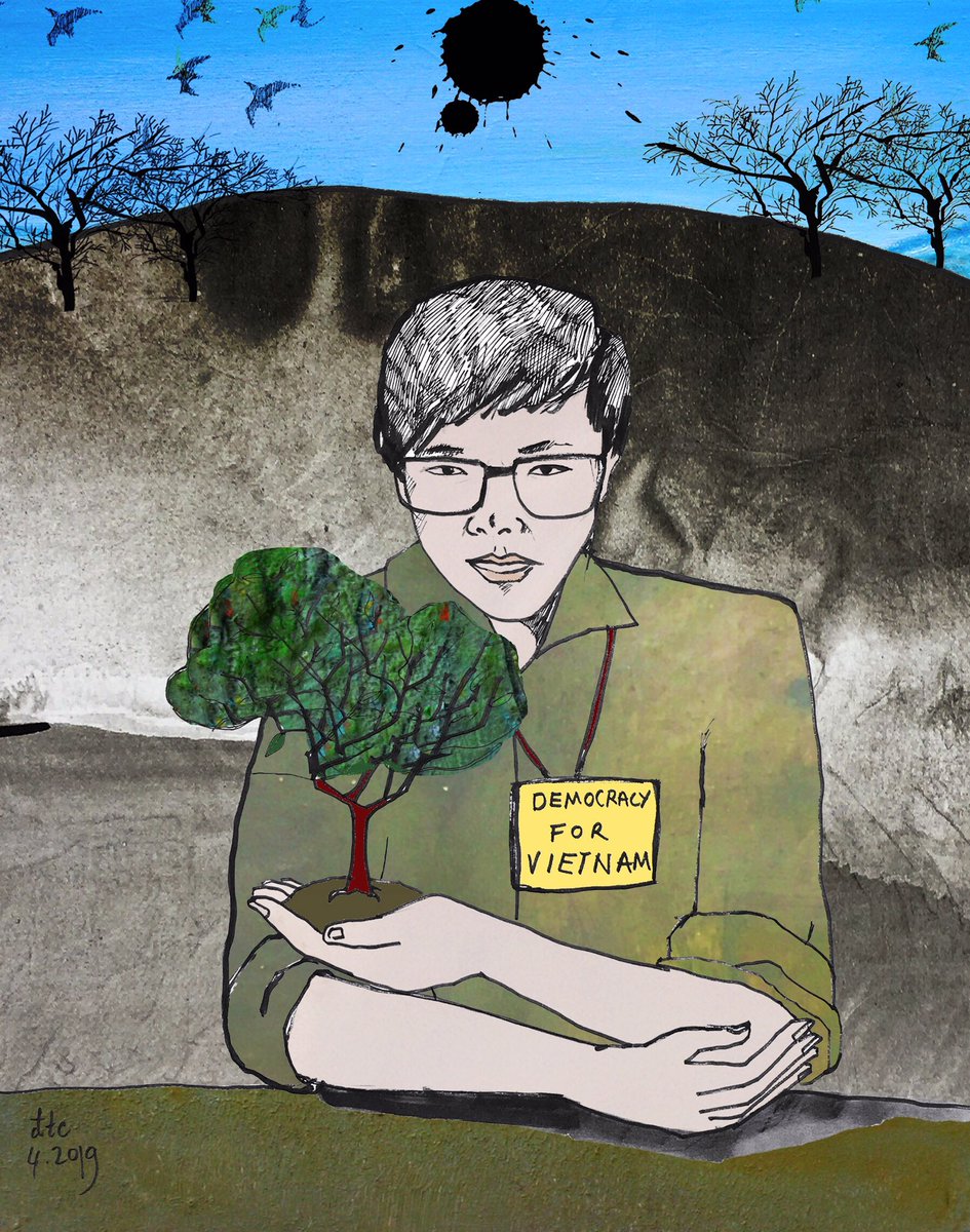The88Project's tweet photo. This award-winning student was prevented from graduating from law school in 2016 because he spoke up about environmental issues like #formosa and is now imprisoned. Tran Hoan Phuc is also the founder and President of the Vietnamese Students for Human Rights Association. https://t.co/XWy16q6sMy