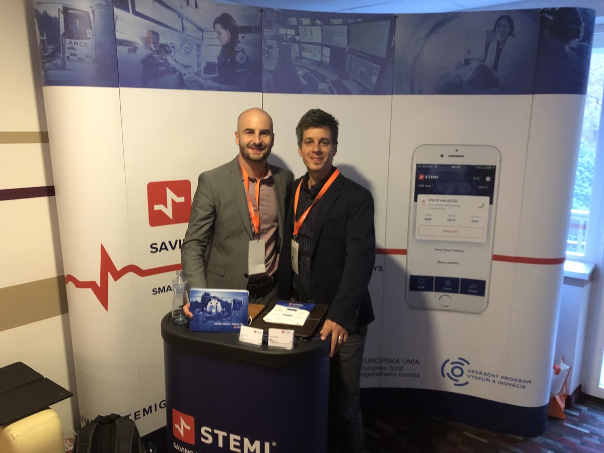 STEMIapp's tweet photo. Our colleagues from STEMI team attending the 10th Central European Congress of Emergency and Disaster Medicine 2019.
STEMI - smartly connecting teams, reducing time delays
#SavingMinutesAddingLife https://t.co/7FfAgwn0j3