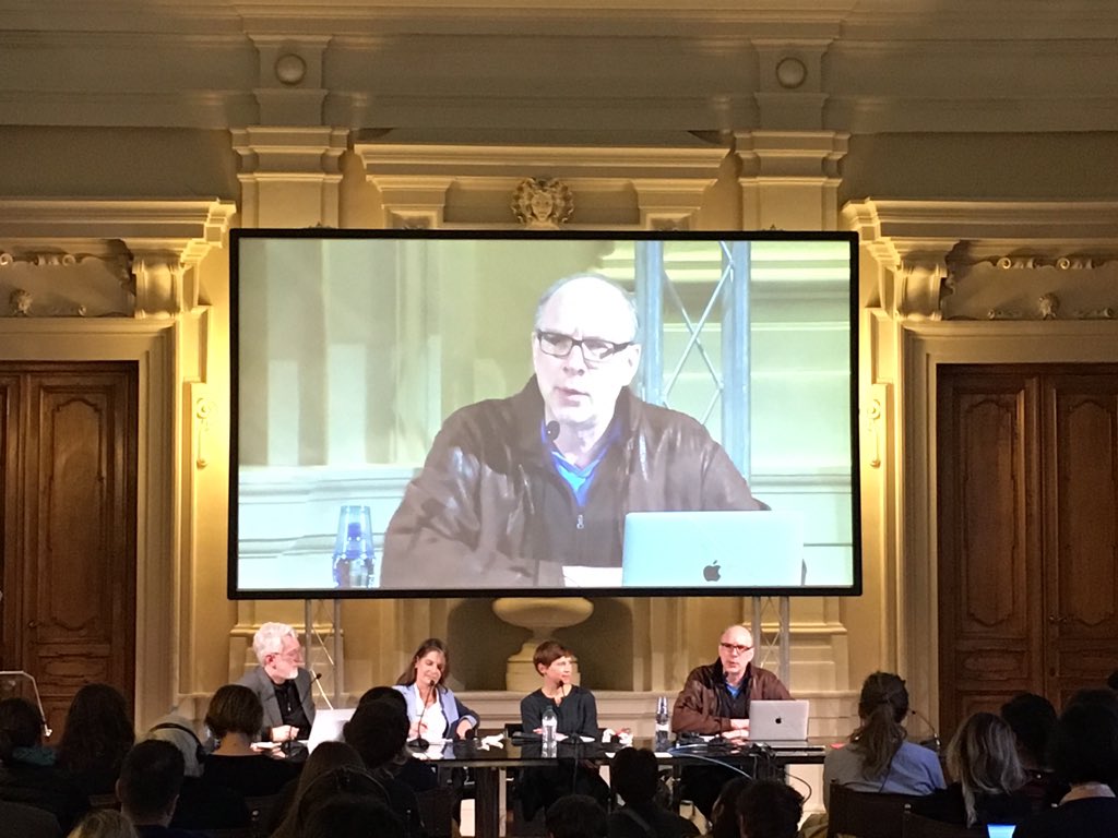 AlexaBorchardt's tweet photo. „Storytelling is not the atomic unit of #journalism”, says @jayrosen_nyu , the cores are the report and the discussion. The rest is fiction-envy #Ijf19 https://t.co/QZ20xT0jE1