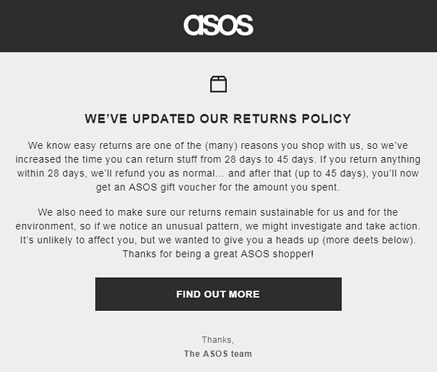 Eyekiller On Twitter Asos New Returns Policy Could Be A Game Changer For Other Online Fashion Retailers How Will Consumers React To This New Tighter Returns Policy Asos Consumers Onlineretailers Https T Co Fmycnhipsb