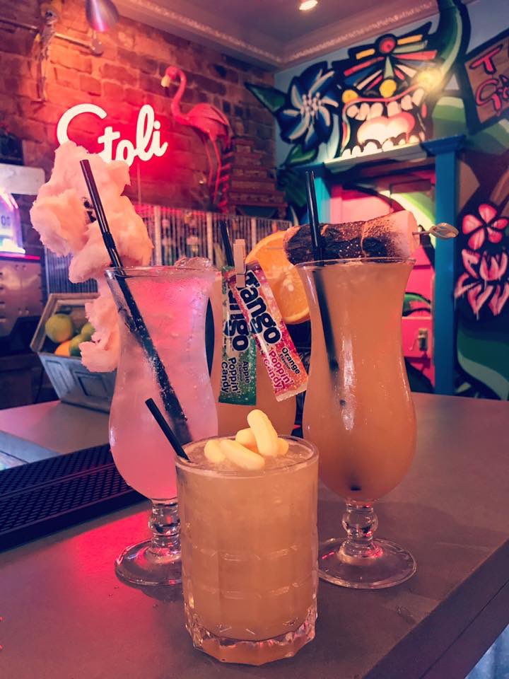 7saintstweets's tweet photo. We’re really spoiling you guys this week🤭 Our brand new DRINKS MENU is launching today🥳🤪 A mix of 7 Saints classics, sweetie shop, mojitos, retro, frozen and a selection of smashing wines🙌🏻🍹 £4 cocktails awww day🤤 https://t.co/kr2B0oPicS