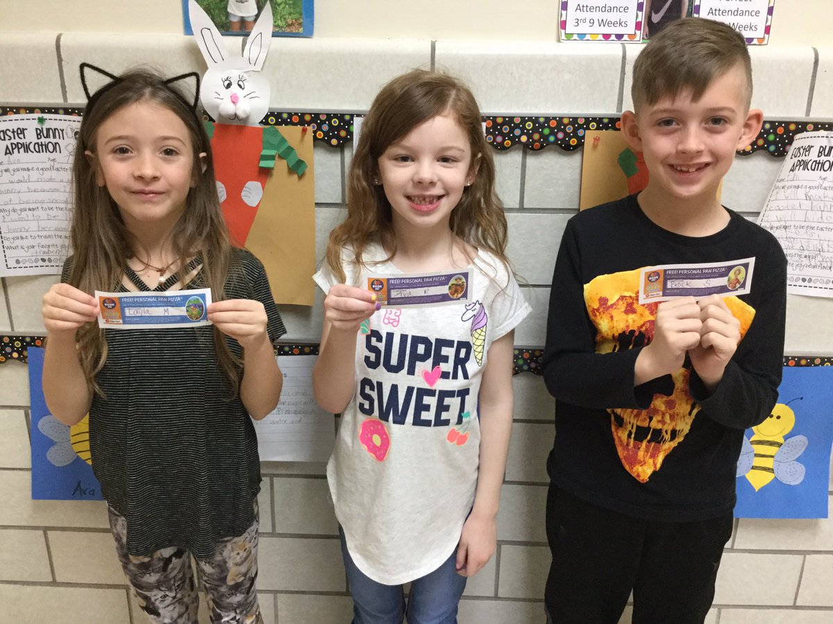 Congratulations to our <a href="/bookitprogram/">The BOOK IT! Program</a> March Readers, Layla, Ava and Brock! <a href="/pizzahut/">Pizza Hut</a>