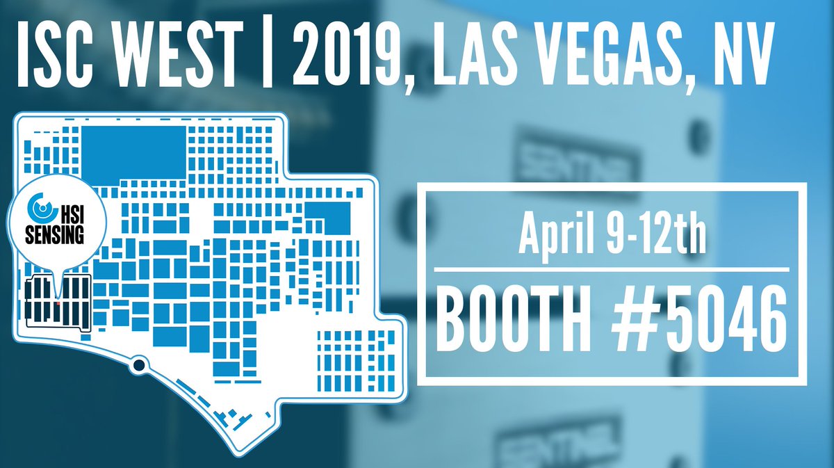 HSI_Sensing's tweet photo. HSI Sensing will be exhibiting from April 9-12th at ISC West 2019! Come see us at booth #5046. https://t.co/8Pn2w3Bw9L