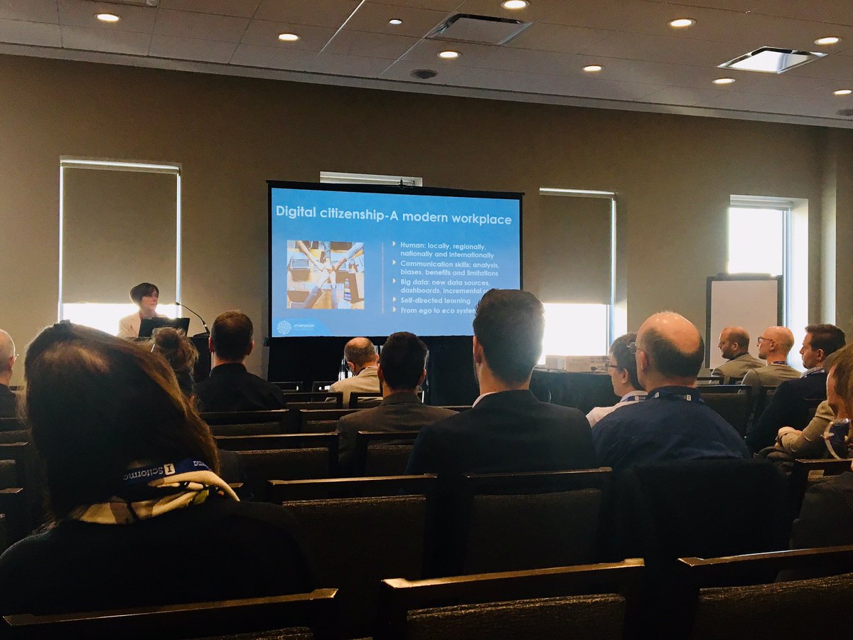 pmimontreal's tweet photo. En direct de la conférence «Digitalized communication: Emerging Trends and Challenges» avec Kathleen Sears! Apprenez-en plus sur l'impact global des technologies émergentes et ses effets sur les gestionnaires de projets et leur communication. #SymposiumGP https://t.co/YY6ACZ4dRh