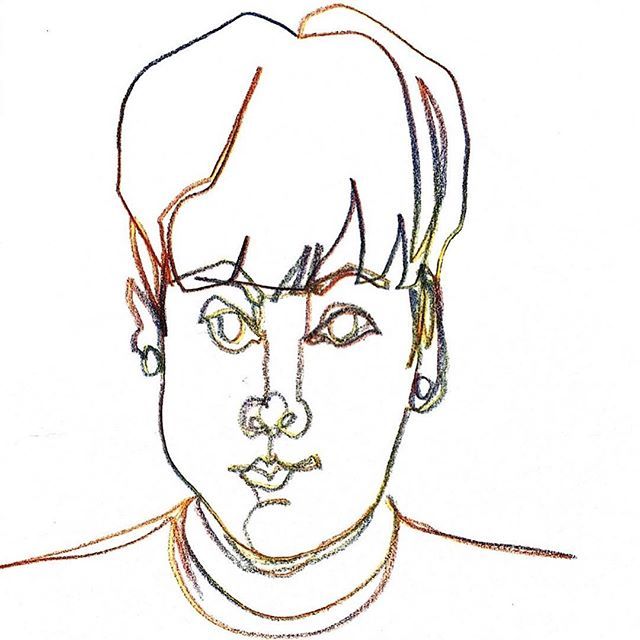 Rainbow Selfie! Some Friday Fun! Lots of exclamation marks! 
And what better way to end the week with a portrait party? I’ll be on Facebook Live today at 18:00 European time doing a portrait party with @dannyobadiah <a href="/sketchbookskool/">Sketchbook Skool</a> 
Find Sketchbook Skoo… bit.ly/2YV8MTs